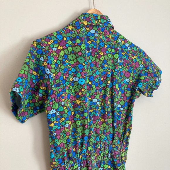 MOSS BLOSSOM 2.0 Big Bud Press Short Sleeve Jumpsuit Size Small NEW - Picture 6 of 16
